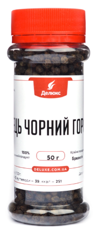 Перець чорний горошок Делюкс, 50г